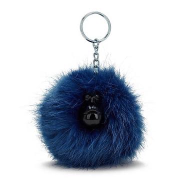 Kipling Pompom Monkey Keychain Accessoires Blauw | België 1258FD